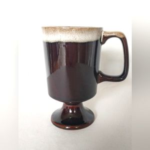 Vintage Brown Drip Glaze Irish Coffee Mug - Terracotta